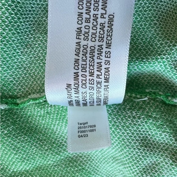 Diane von Furstenburg x Target V-Neck Ginkgo Green Sweater Wrap Top Dress, XXS - Picture 12 of 14